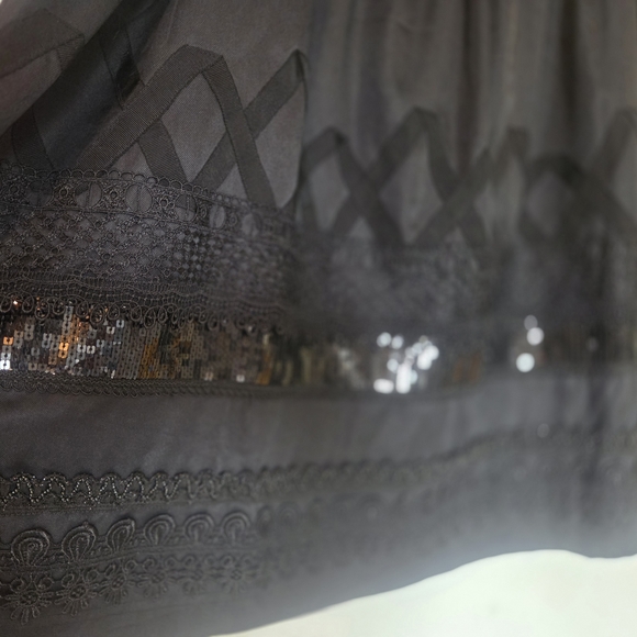 Peter Nygard Black A-Line Skirt - Picture 13 of 14